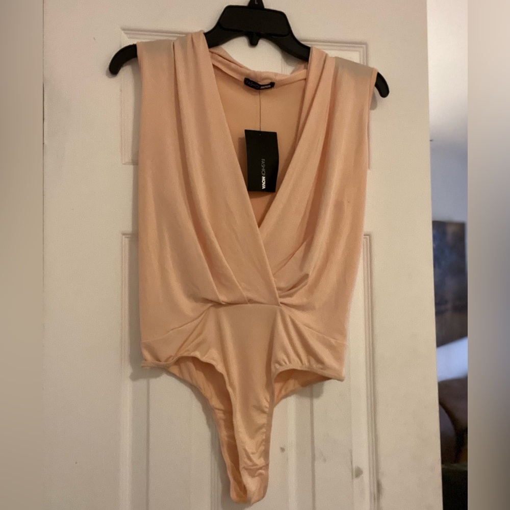 Fashion Nova Peach Bodysuit